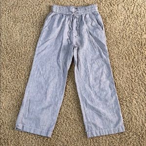 Abercrombie cropped wide leg pants